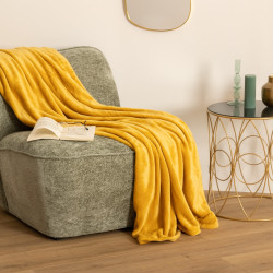 Plaid Gris et Jaune