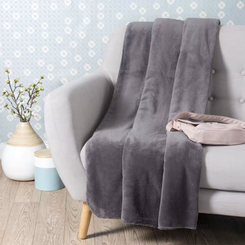 Plaid Gris et Jaune